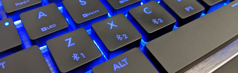 On the fly paired device switching. (and yes, those keycaps feel as good as they look)